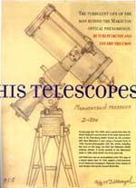 Собственноручный рисунок Максутова - 200 мм Менисковый телескоп (внешний вид) 1944г 7/38